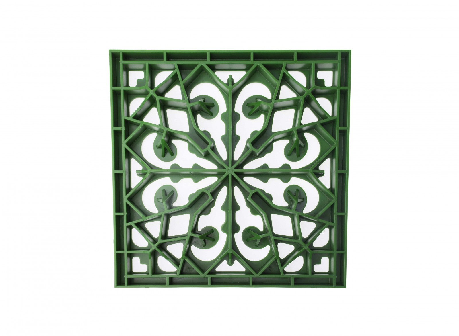 Решётка пластиковая декоративная к дождеприемнику (зеленый папоротник)
