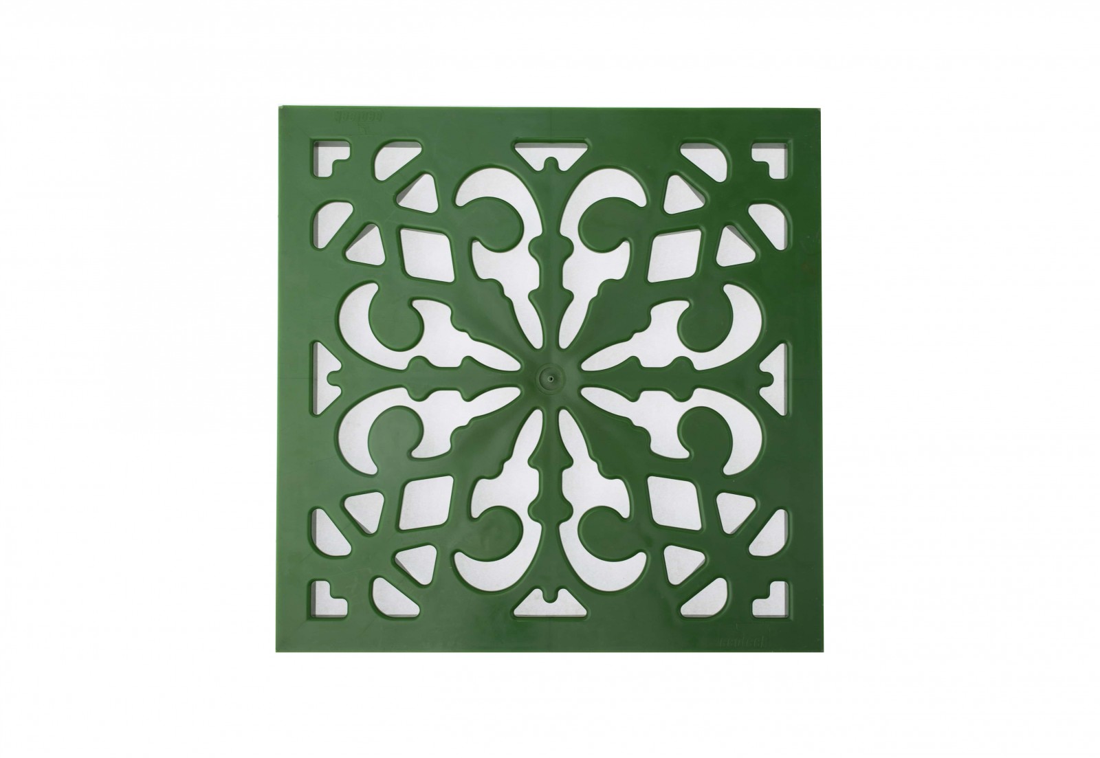Решётка пластиковая декоративная к дождеприемнику (зеленый папоротник)