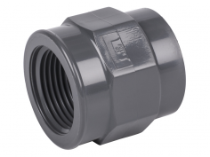 Муфта переходная внутренняя резьба 16мм х 3/8" (ПВХ, НПВХ, PVC U) под клей  