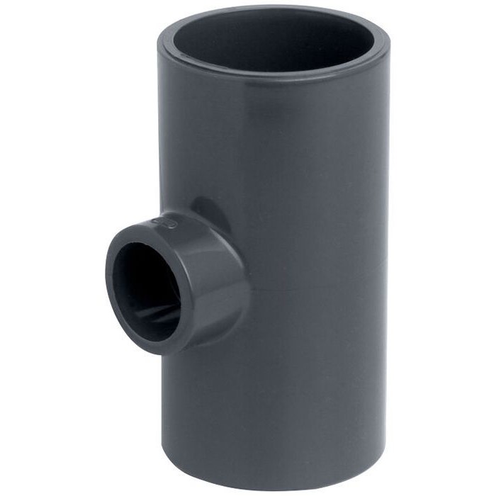 Тройник редукционный 32х25х32 мм 90 градусов (ПВХ, НПВХ, PVC U) под клей