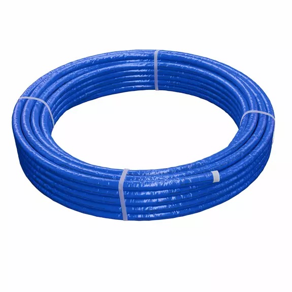 Труба из сшитого полиэтилена Radi Pipe 16х2,2 мм PE-Xa/EVOH в теплоизоляции 10 мм синей